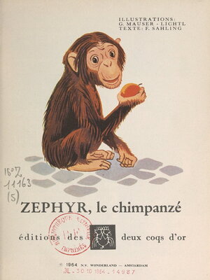 cover image of Zéphyr, le chimpanzé